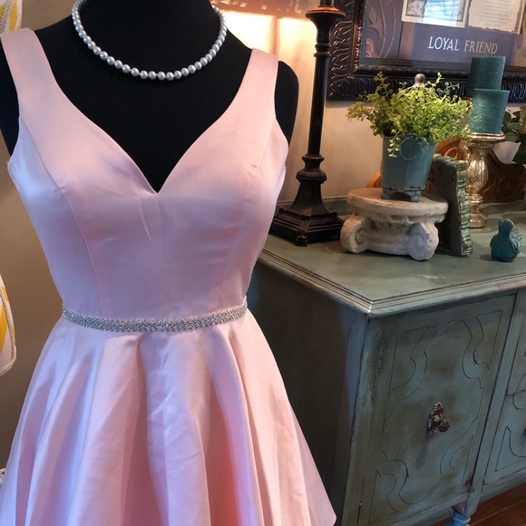 bubblegum pink homecoming dress